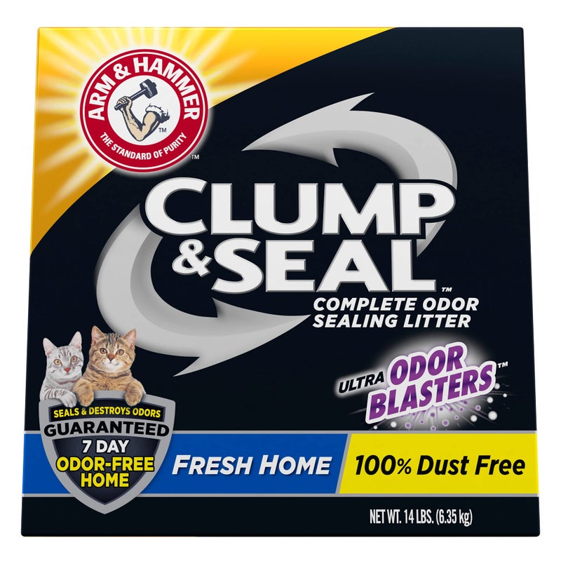 ARM & HAMMER Clump & Seal Cat Litter, Fresh Scent 14lb - Image 1