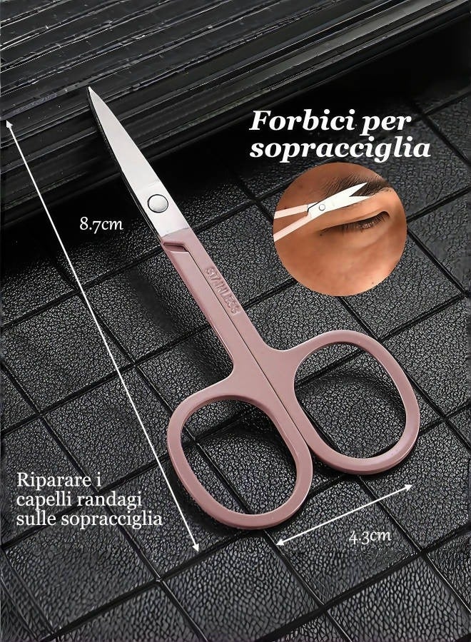 JoyousSto 8pcs manicure set toenail clippers, Stainless Steel Nail Clipper Set, Nail Clippers and Beauty Tool Portable Set, Pedicure Tools,Suitable for Travel Manicure Kit Pink  - Image 4