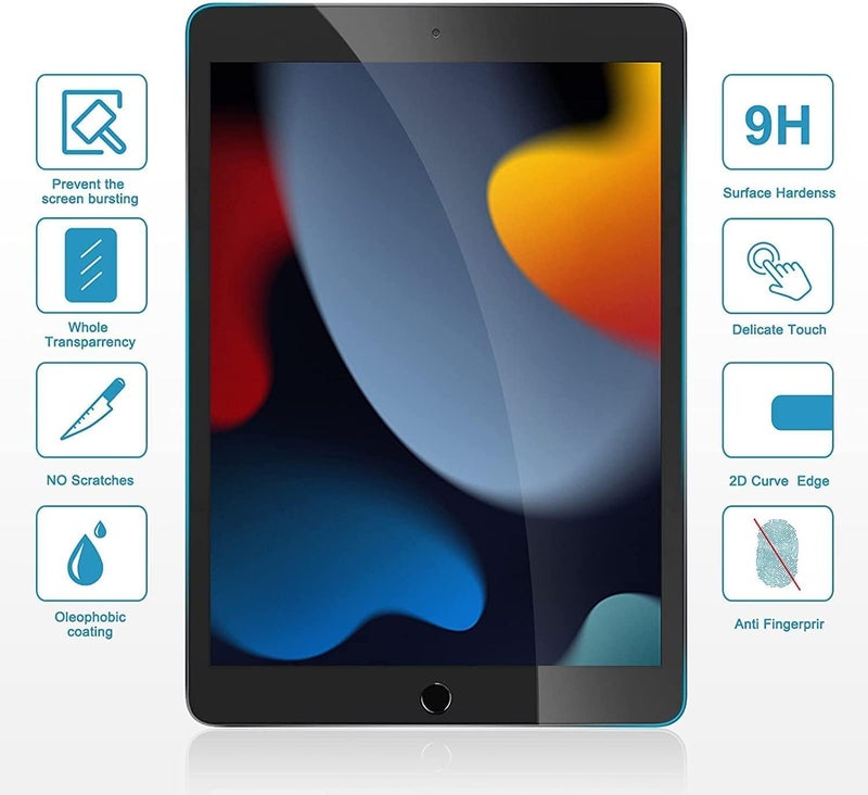 TECHSHIELD Tempered Glass Screen Protector for iPad 10.2 inch 9th Gen Generation 2021 8th Gen 2020 7th Gen 2019 - Image 3