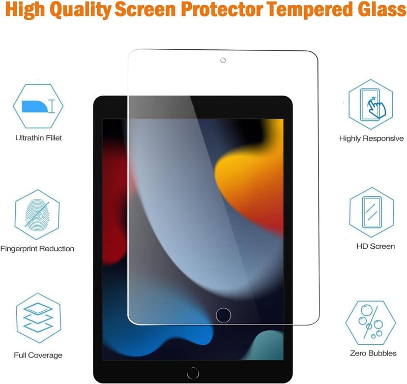 TECHSHIELD Tempered Glass Screen Protector for iPad 10.2 inch 9th Gen Generation 2021 8th Gen 2020 7th Gen 2019 - Image 4