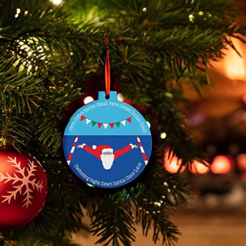 تشاك توك سبورتس زخرفة سيراميك السباحة | هنا يأتي زخرفة عيد الميلاد سانتا كلوز - Image 4