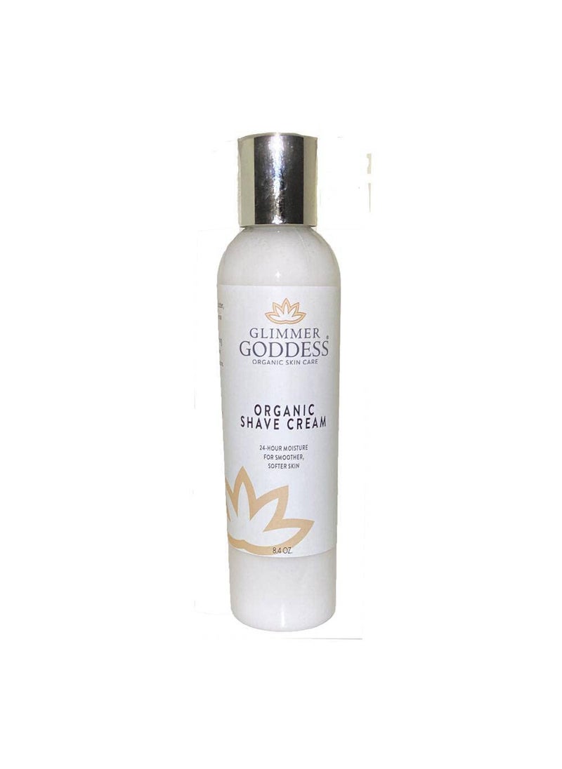 glimmer goddess Glimmer Goddess Organic Shave Cream with Aloe Coconut Oil  Shea Butter  Lavender Lemon 8 oz 