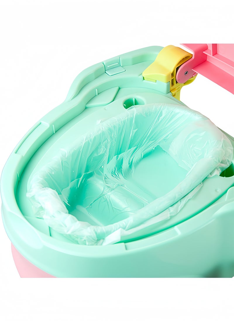 Generic 100 Pieces Portable Travel Bags for Potty Baby Toilet, Universal Disposable Cleaning Bags with Drawstring for Children Adults Pets  - Image 2