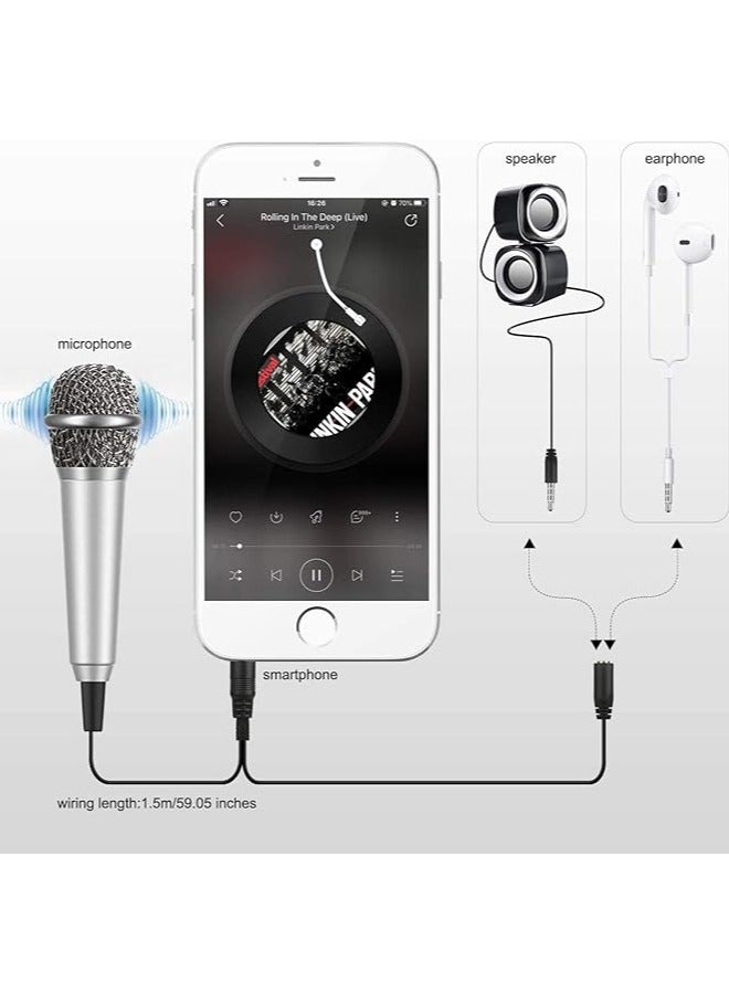 erorex Mini Portable Vocal/Instrument Microphone For Mobile phone laptop Notebook Apple iPhone Sumsung Android With Holder Clip  - Image 5