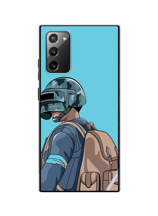 VR CREATIVE - Protective Case Cover For Samsung Galaxy Note20 5G Helmet And In Military Uniform Design Multicolour - Image 1