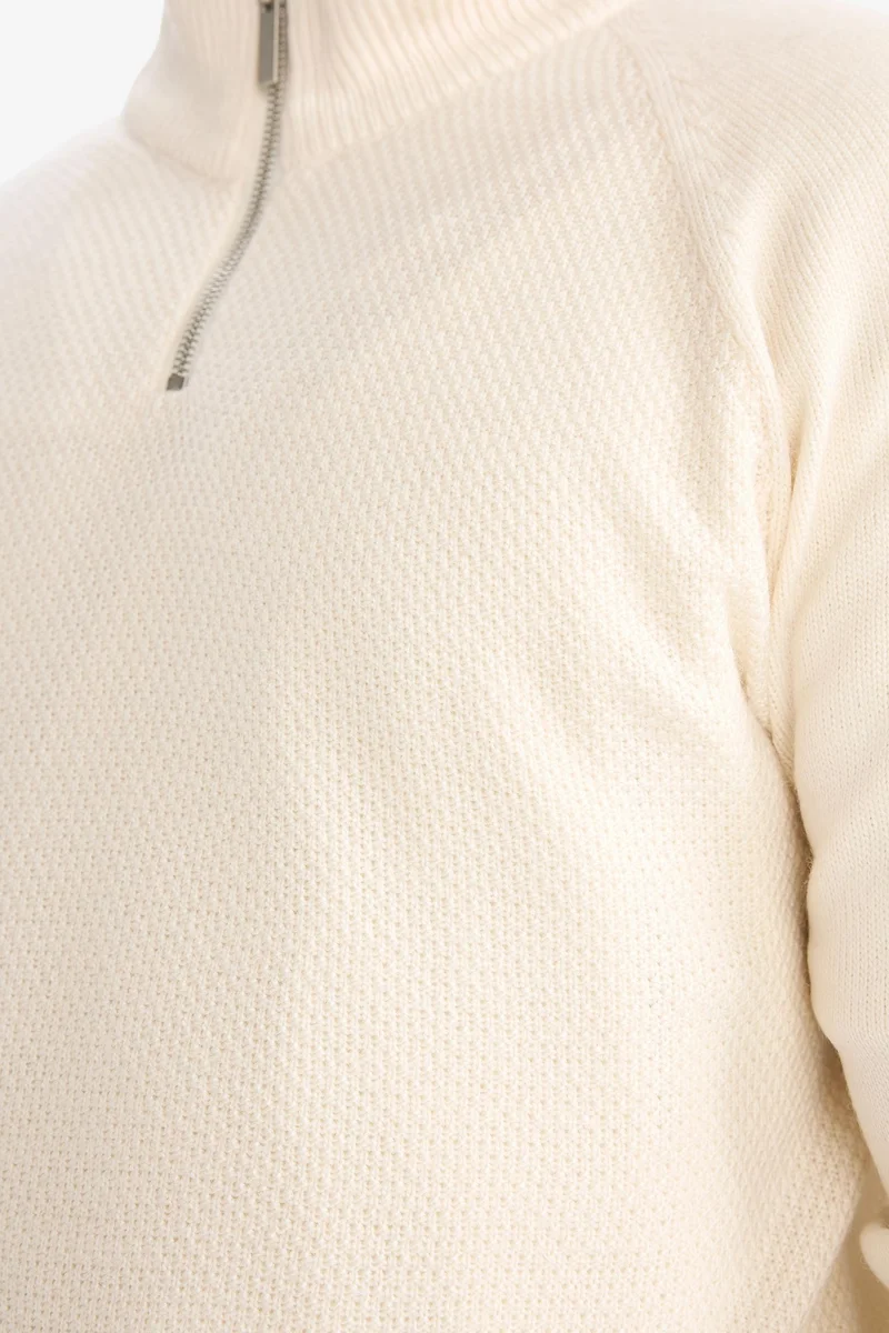 Defacto  Standard Fit Zipper Knitwear Pullover for Men | Best Price UAE