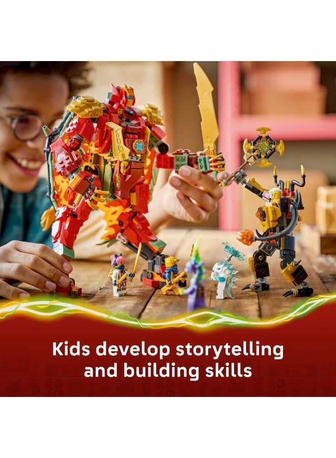 LEGO NINJAGO Wyldfyre's Transforming Dragon Mech Toy 71868 (Age 9+, 821 Pieces) - Image 4