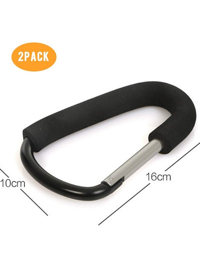 TGOOD Stroller Hooks2Pacs Xlarge 16Cm(6.3") Of Multipurpose Hook Clipsfor Mommy Shopping Bagsbaby Diaper Bagsgroceriesclothingpurse(Stroller Accessoriesblack). - Image 3