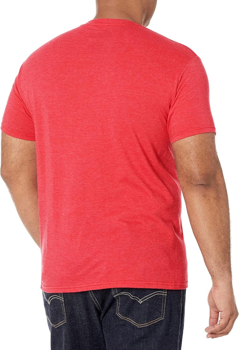 Coca-Cola Men's Vintage Logo T-Shirt in Red Heather, XXL - Image 2