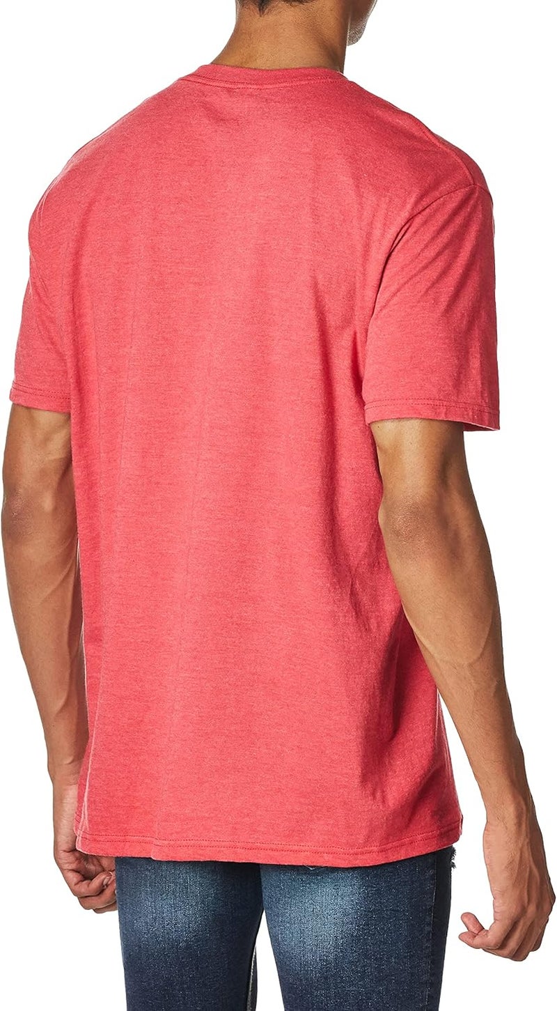 Coca-Cola Men's Vintage Logo T-Shirt in Red Heather, XXL - Image 5