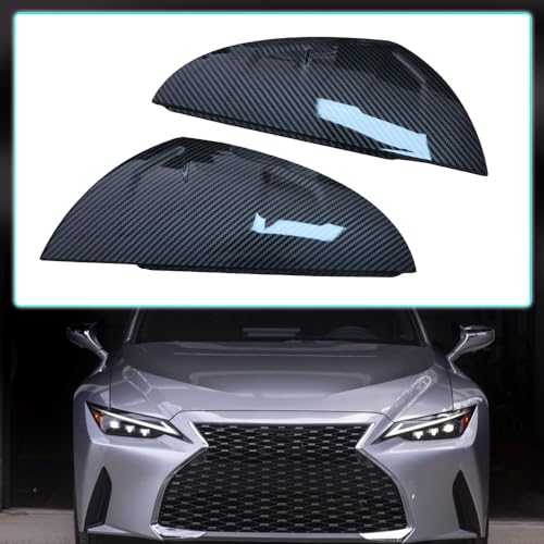 Mactoom Mirror Caps Covers Compatible with Lexus Is300/Is350/IS500 2021-2023 All Models Side Door Rearview Mirror Cap Trim Accessories (Carbon Fiber Style) - Image 2