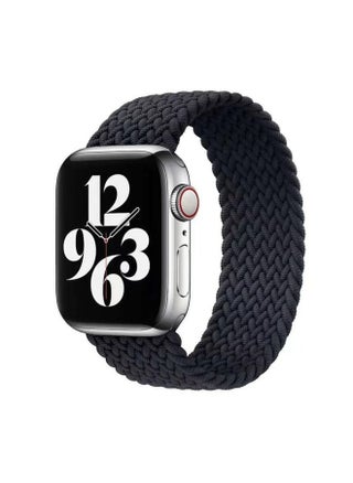 Replacement Strap Single-turn Nylon Woven Watch Band For Apple Watch Series 9&8&7 41mm / SE 3&SE 2&6&SE&5&4 40mm / 3&2&1 38mm, Size:L Black - pzsku/Z030B5EB4DFA57E3357D2Z/45/_/1714875902/34142d3f-a9e1-48d6-a80c-0436ebf4d59f