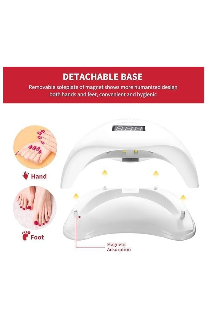 مصباح الأشعة فوق البنفسجية الشمسي، جهاز تجفيف طلاء الأظافر وطلاء الأظافر 3 في 1 - Image 2