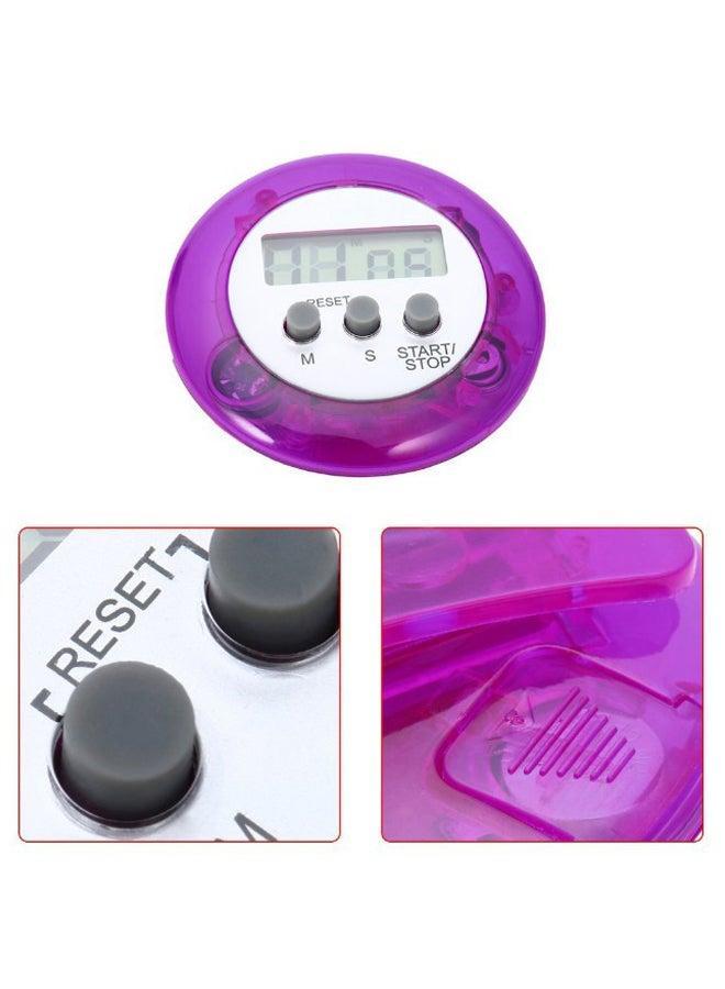 Digital Cooking Countdown Timer Purple 64x64x21mm - Image 2