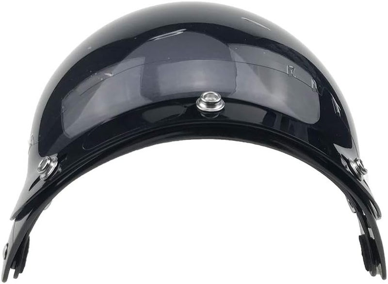 Wancar Retro Motorcycle Bubble Visor - Smoke - Image 4