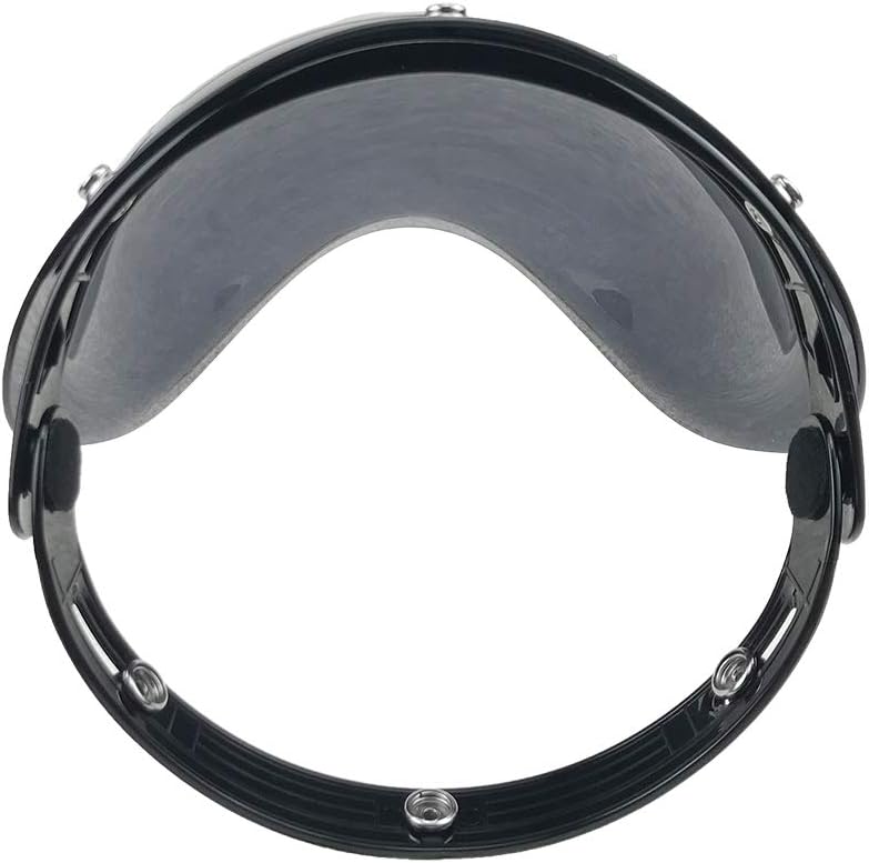 Wancar Retro Motorcycle Bubble Visor - Smoke - Image 5