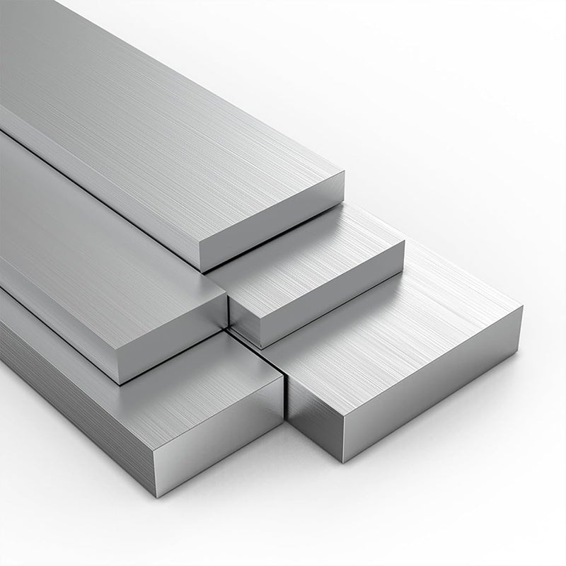 Square Aluminum Flat Bar, Square Aluminum Flat Bar, 7-10 Mm Thick, 500 Mm Length, 6061 Aluminum Flat Plate, Solid Metal Stock for Industrial Building(8 * 55mm) - Image 1