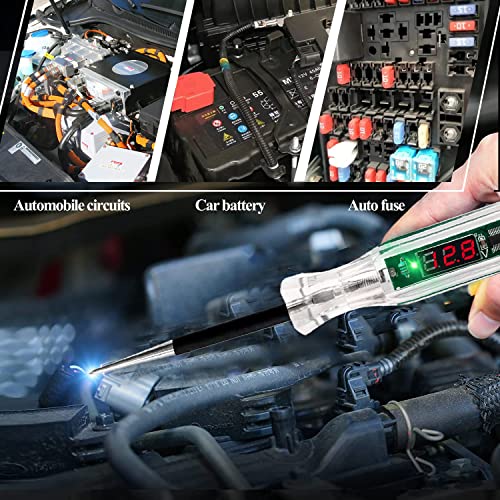 AWBLIN Automotive Test Light Digital LED Circuit Tester, DC 2.6V-32V Auto Electric Tester Light Tool with Voltmeter and Probe for Checking Vehicle Car Truck Motorcycle Boat Fuses and Battery Voltage - Image 5