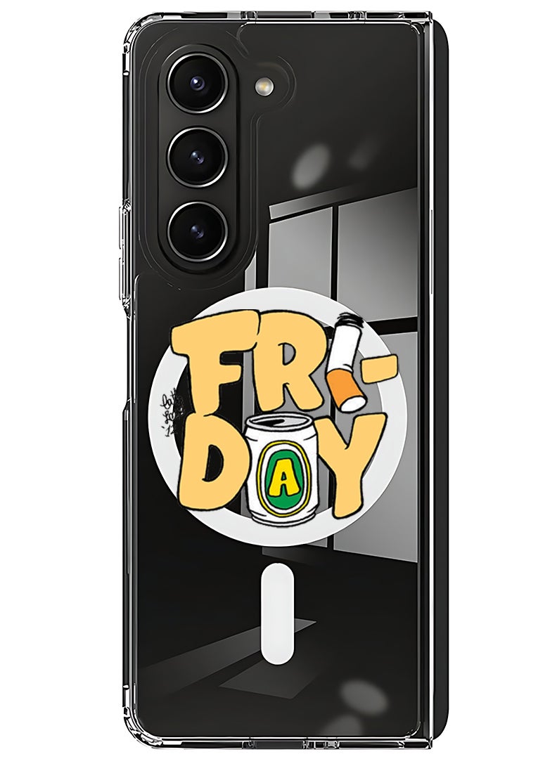 Theodor Magnetic Case for Samsung Galaxy Z Fold 5 Compatible with MagSafe Wireless Charging, Shockproof Phone Bumper Cover Friday - Image 1