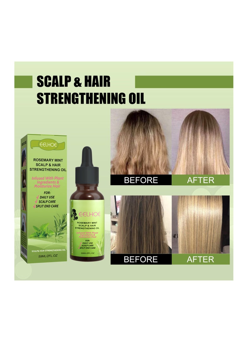إيلهو روزماري النعناع لفروة الرأس وزيت الشعر المكثف للشعر التالف لتغذية نمو الشعر - Image 4
