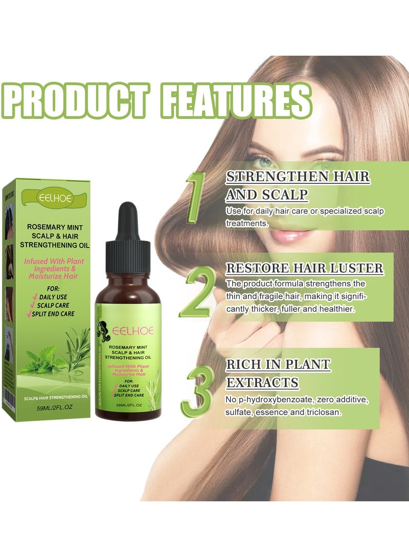 إيلهو روزماري النعناع لفروة الرأس وزيت الشعر المكثف للشعر التالف لتغذية نمو الشعر - Image 5