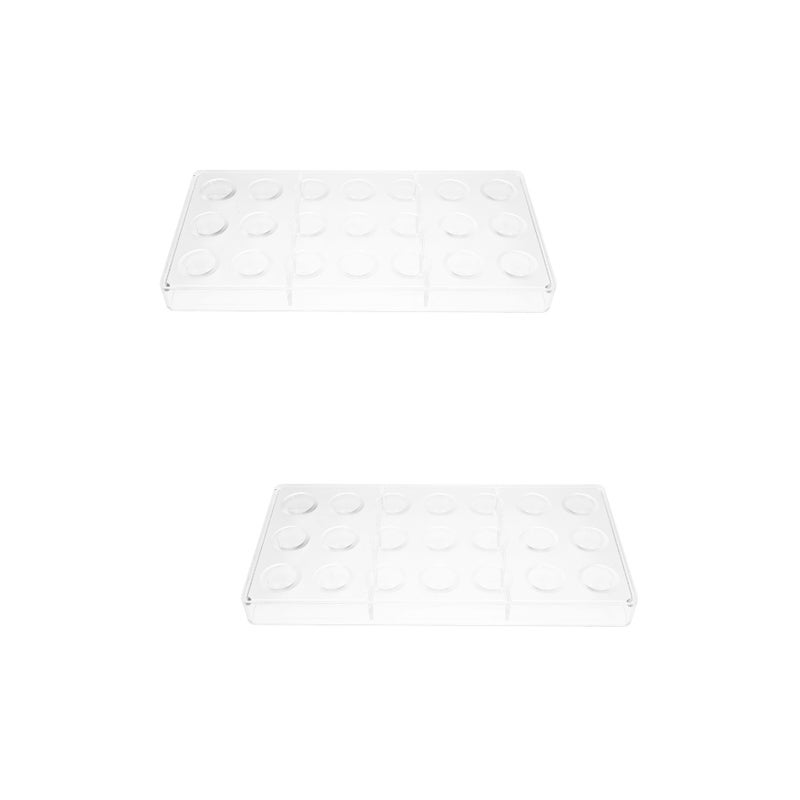 2pcs Chocolate Mold 21-cave Chocolate Mold Multi-grid Candy Mold Kitchen Pastry Mold - Image 1