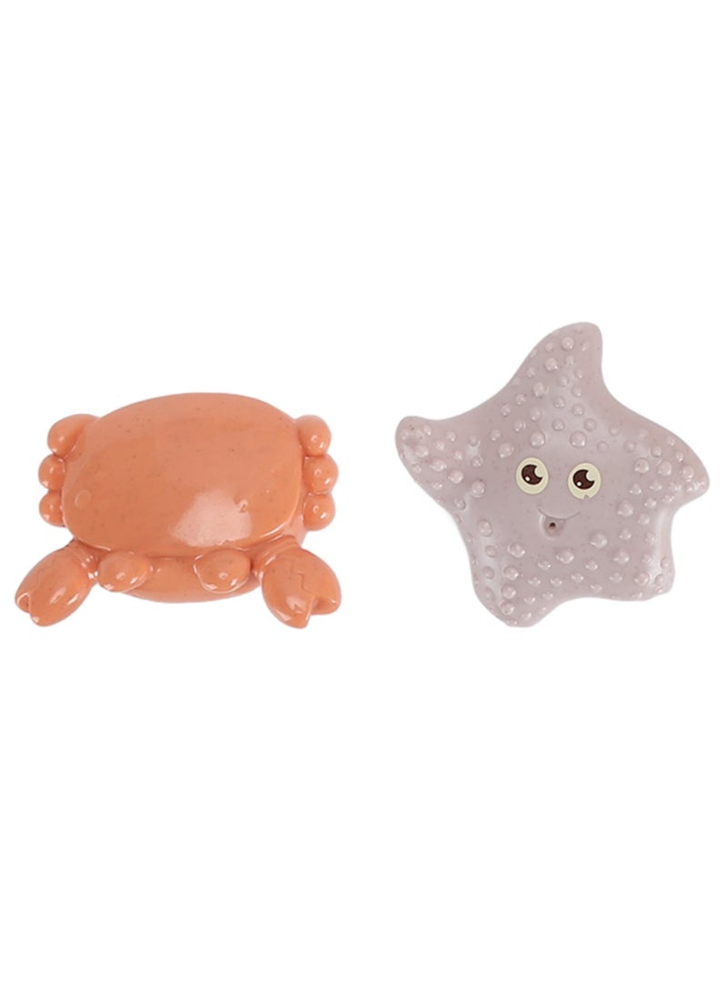 فيلوز 10 قطع من ألعاب حمام الأطفال على شكل حيوانات بحرية لرش الماء في الحمام للأم والرضع - Image 5