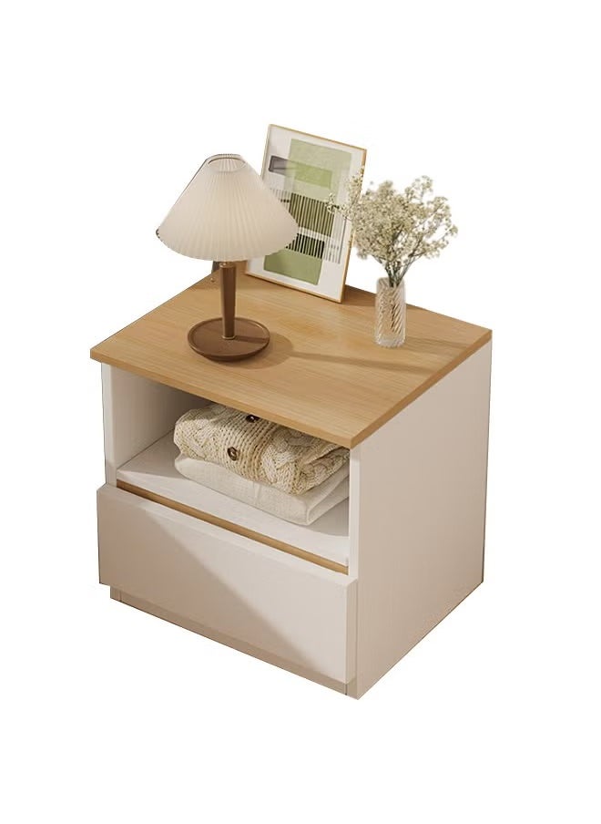 MIXDE Bedside Table Simple Modern Bedroom Nightstands Wooden Minimalist Multi-function Light Luxury Style Bedside Storage Small Cabinet  - Image 1