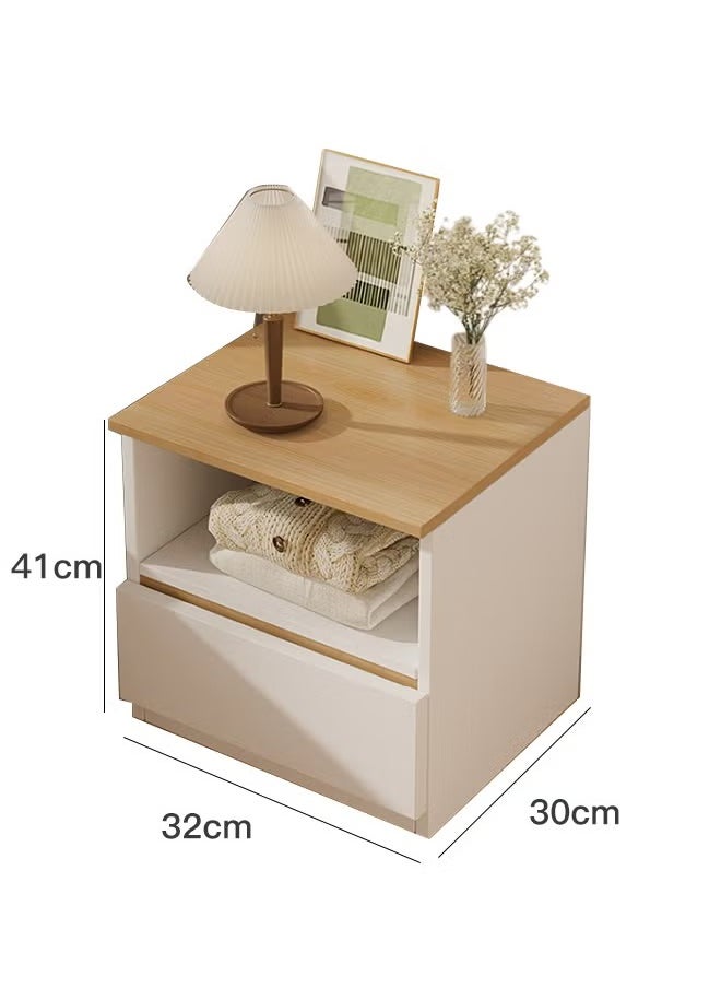 MIXDE Bedside Table Simple Modern Bedroom Nightstands Wooden Minimalist Multi-function Light Luxury Style Bedside Storage Small Cabinet  - Image 2