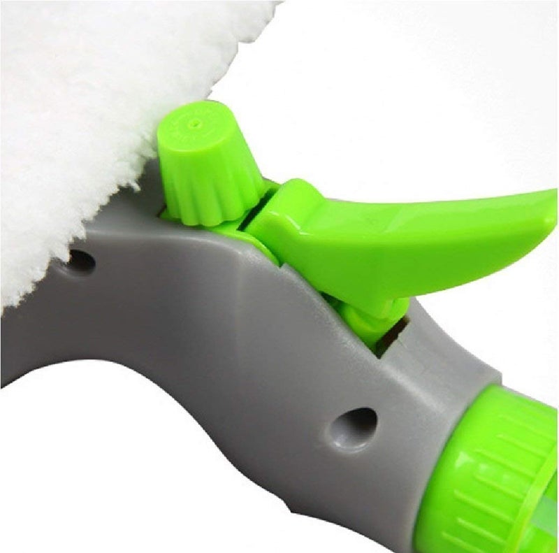 OVEERA OVEERA 3 in 1 Plastic Easy Glass Spray Type Cleaning Brush Wiper Clean Shave Car Window Cleaner for Car Window Mirror Glass Floor Stove with Spray Cleaning ClothMix Color  - Image 2