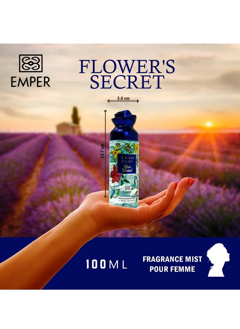Emper Flower's Secret Blue Island - Body Mist - For Women - 100ml  - Image 2