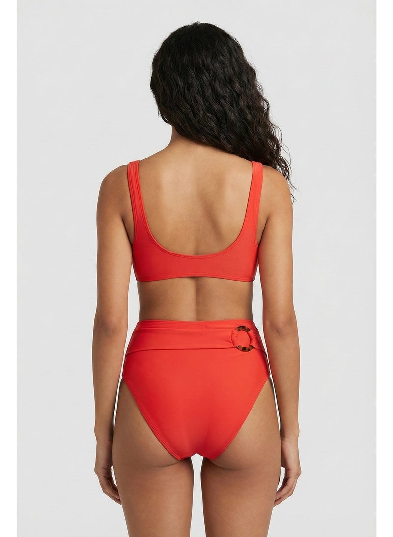 Cetus Bikini Printed O-Ring Set (Red) - Image 2