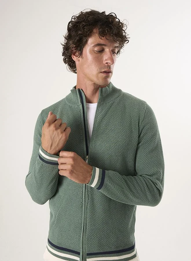 Full Zipper Cardigan