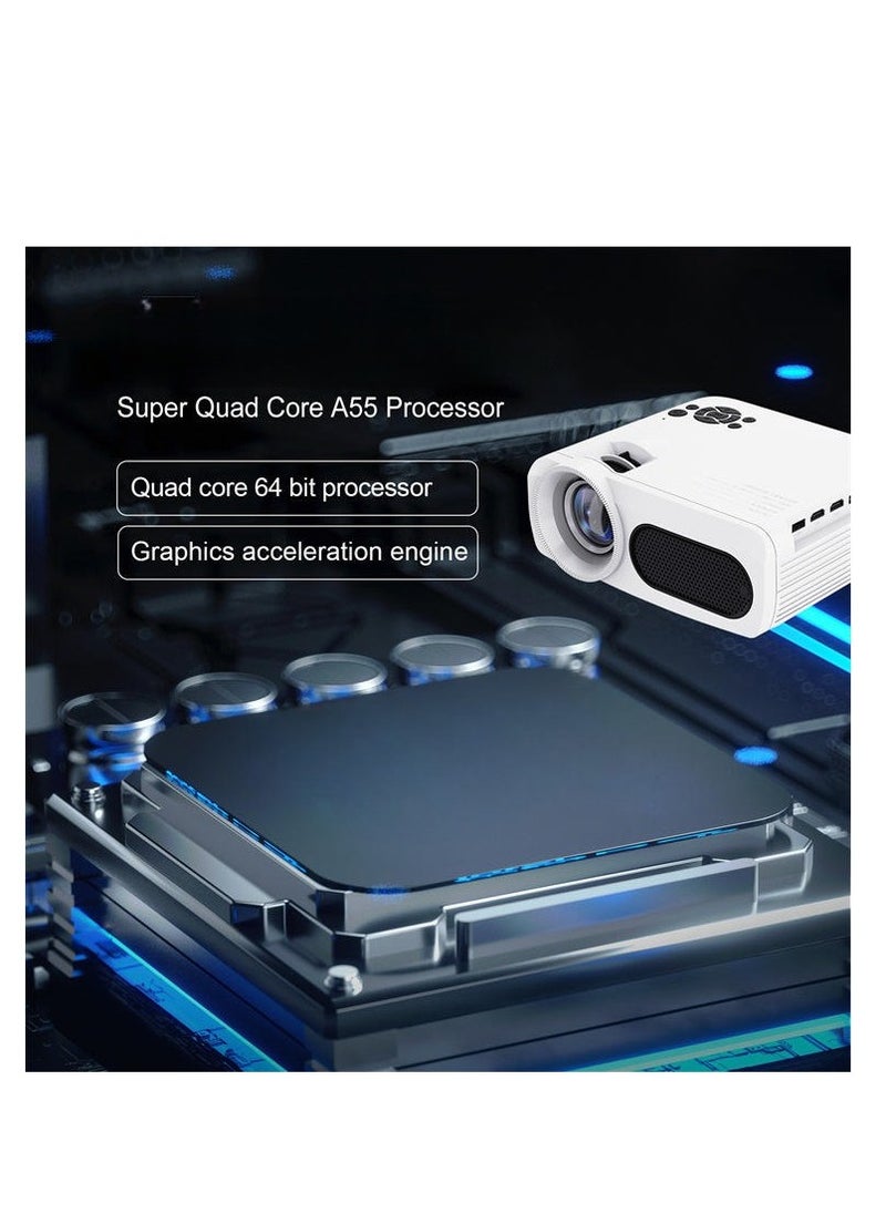 Generic - Smart portable projector with Android 9.0,  WiFi, Bluetooth 8K HD and 1080p capabilities ideal for home theater and multimedia experiences  the M7 video projector. - Image 1