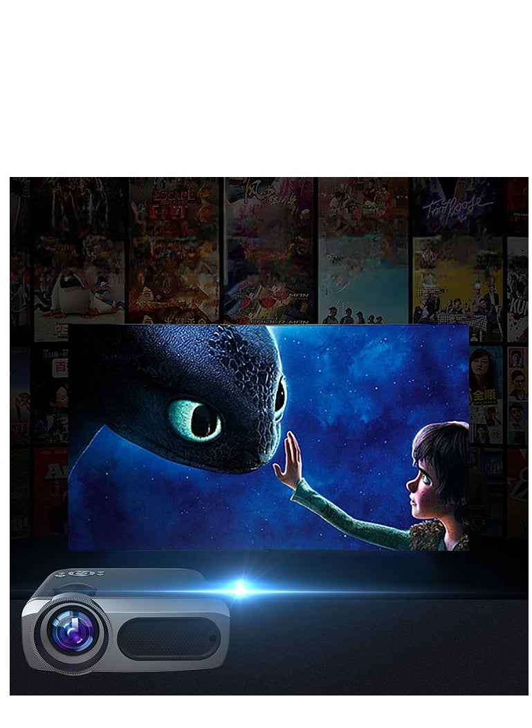 Generic - Smart portable projector with Android 9.0,  WiFi, Bluetooth 8K HD and 1080p capabilities ideal for home theater and multimedia experiences  the M7 video projector. - Image 1