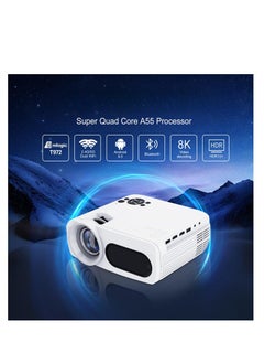 Generic Smart portable projector with Android 9.0,  WiFi, Bluetooth 8K HD and 1080p capabilities ideal for home theater and multimedia experiences  the M7 video projector.  - Image 3