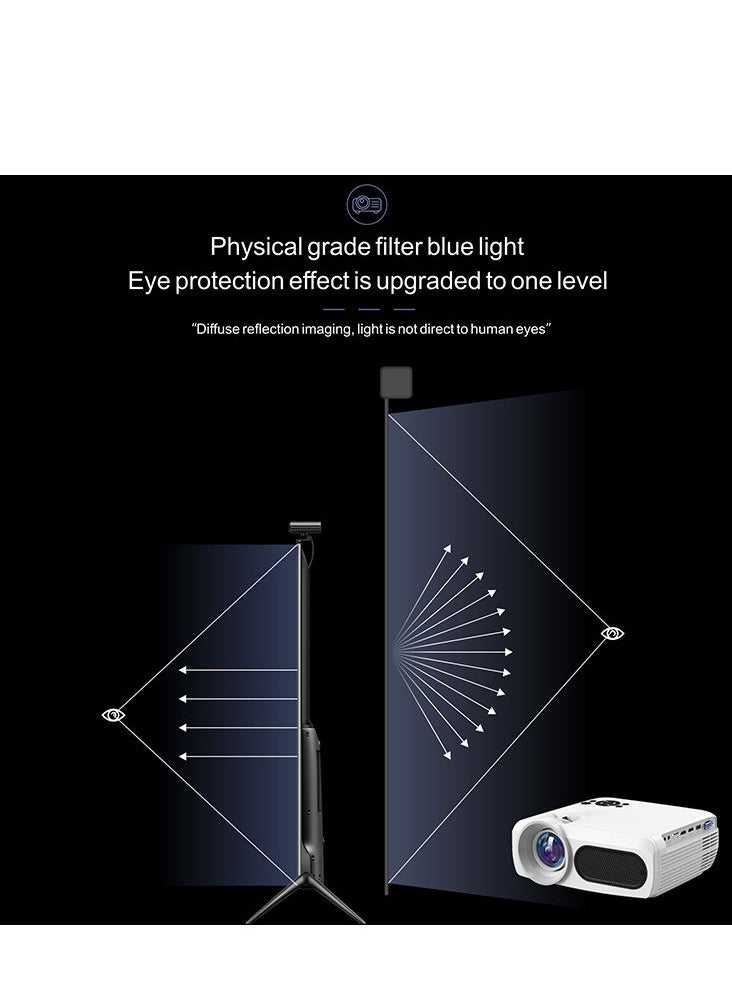 Generic - Smart portable projector with Android 9.0,  WiFi, Bluetooth 8K HD and 1080p capabilities ideal for home theater and multimedia experiences  the M7 video projector. - Image 1
