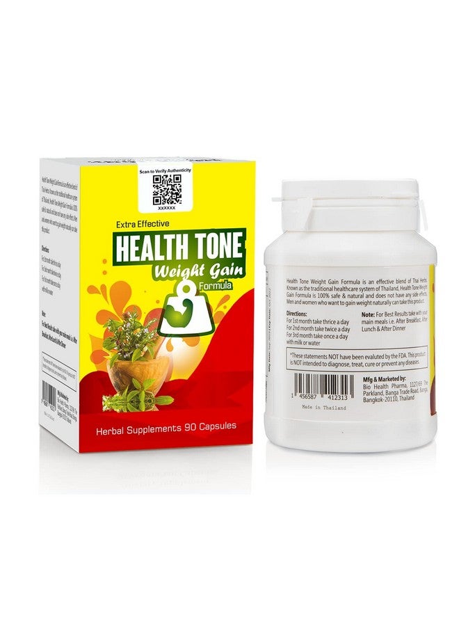 Health Tone Natural Herbal Formula - 90 Veg Capsules - Holistic Nutrition Booster with Traditional Thai Herbs - Supports Daily Vitality & Strength - Image 2