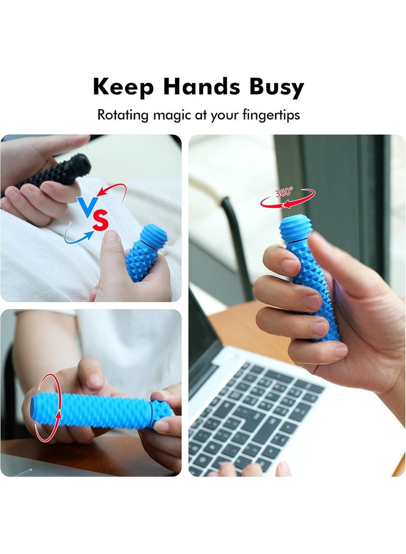 LESONG Pain Fidget Toys for Adults: Rotating Spiky Grippie for Sensory Input - Pain Stim Fidget Toys for Anxiety ADHD Autism Office Travel Classroom - Novelty Gifts for Friends (2 Pack) - Image 2