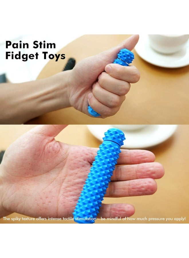 LESONG Pain Fidget Toys for Adults: Rotating Spiky Grippie for Sensory Input - Pain Stim Fidget Toys for Anxiety ADHD Autism Office Travel Classroom - Novelty Gifts for Friends (2 Pack) - Image 3