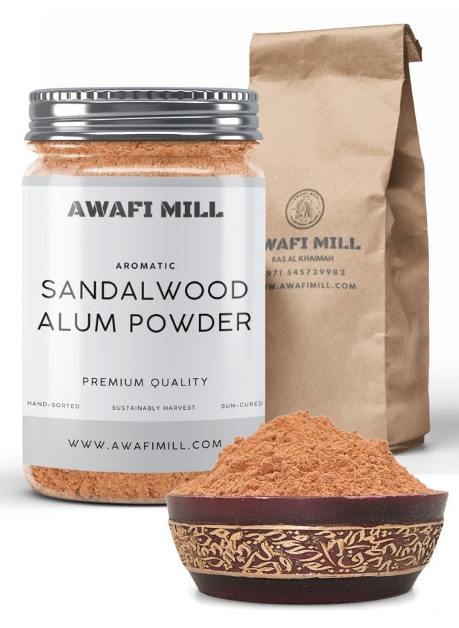 Awafi Mill AWAFI MILL Sandalwood & Alum Deodorant Powder | Natural Fragrant Powder for Daily Use  - Image 1