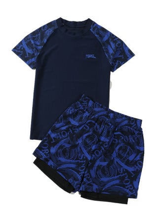 Dark Blue Print