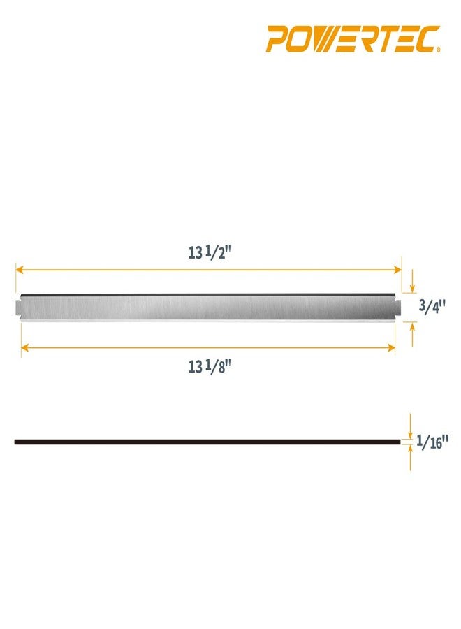 POWERTEC 13 Inch Planer Blades for Ryobi AP1301 Planer, Replacement for AC8630 Planer Knives, Set of 2 (12826) - Image 4