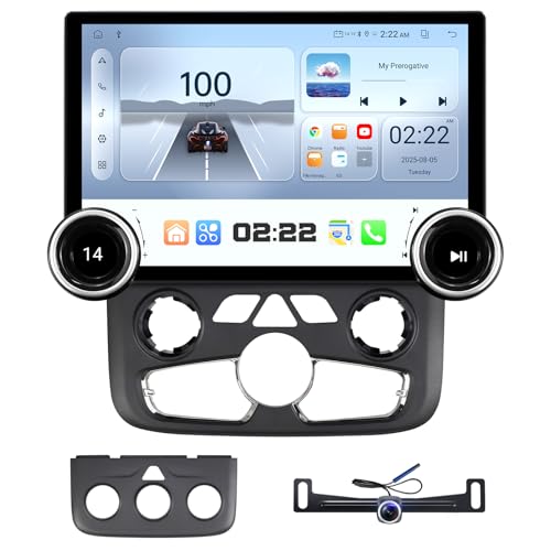 AINAVI 11.5 inch Touchscreen Car Stereo Radio for Dodge Ram 1500 2500 3500 2013-2018(Manual & Auto AC) Replacement Dash Kit w/Wired Wireless CarPlay Android Auto GPS Navigation (Double Knobs) - Image 1