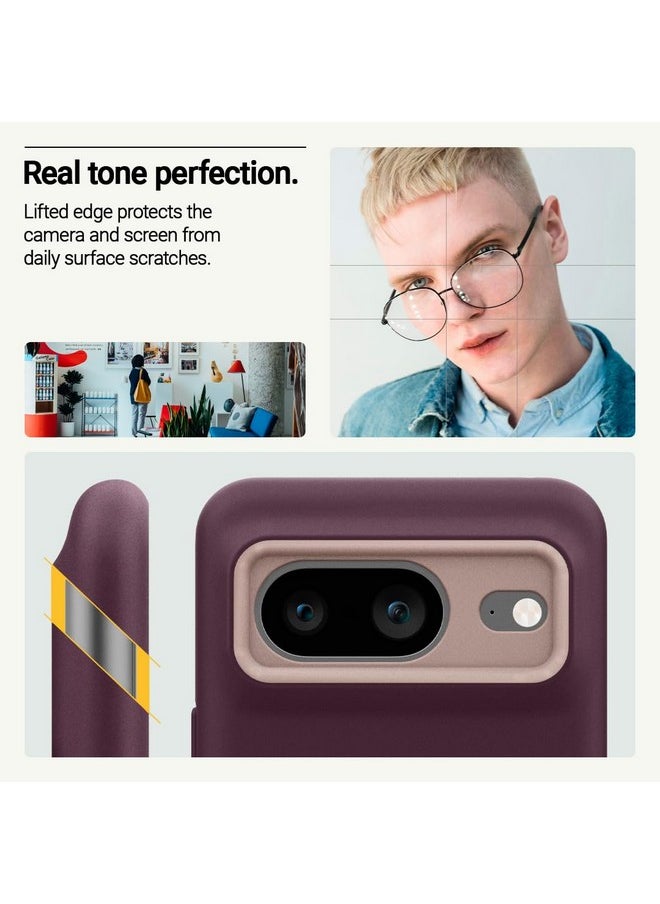 Caseology - CASEOLOGY by Spigen Nano Pop Back Cover Case Compatible with Google Pixel 8, [Two Tone Colour], Google Pixel 8 Case with Military Grade Drop Protection (TPU and PC | Burgundy Bean) - Image 1