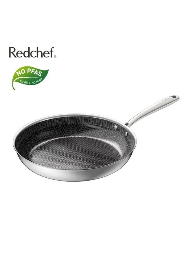 Redchef مقلاة ريدشيف جيم سيريز سيراميك روك هوني كومب، أدوات مطبخ خالية من مركبات PFAS وPTFE وPFOA، مناسبة لجميع أنواع المواقد - Image 1