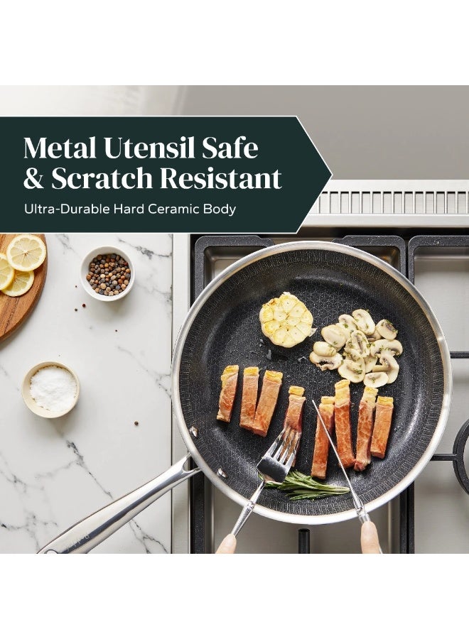 Redchef مقلاة ريدشيف جيم سيريز سيراميك روك هوني كومب، أدوات مطبخ خالية من مركبات PFAS وPTFE وPFOA، مناسبة لجميع أنواع المواقد - Image 4