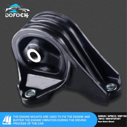 DOFOCH Engine Motor Mount Set Compatible with Honda Accord L4 2.4L 2013-2017 Automatic CVT Transmission Replace# A65072 A65054 A65040 A65068 A65071- 5PCS - Image 4