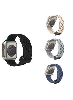Watch Strap for Apple Ultra Watch Band 49mm/45mm/44mm/42mm 4 Pcs Silicone Watch Strap for Apple Watch Ultra Band Magnetic Folding Buckle Strap For iWatch Ultra Series 8 7 6 5 4 3 2 1 SE