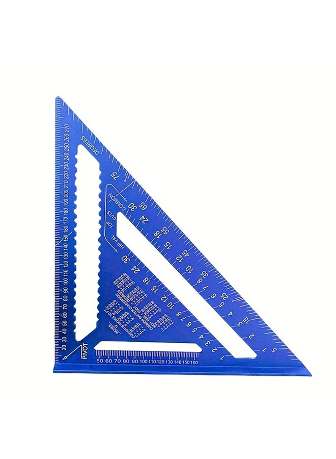 Thickened Aluminum Alloy Multi Function Triangle Ruler 12 Inches Professional Carpentry Tool - Image 1